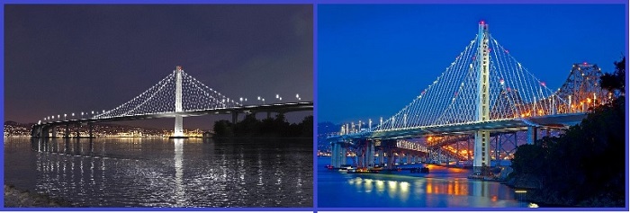 Мост Бэй-Бридж между Сан-Франциско и Оклендом 
