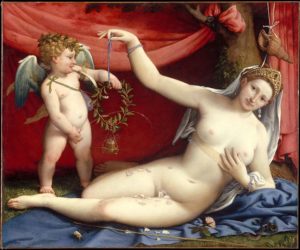 ЛоренцоЛотто.Венера и купидон.