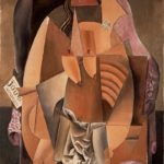 П.Пикассо.Женщина в сорочке,сидящая в кресле.(Ева)1913.